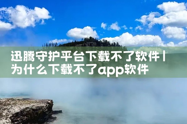迅腾守护平台下载不了软件