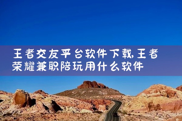 王者交友平台软件下载